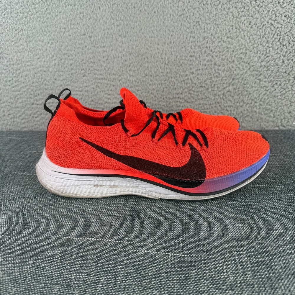 Nike Vaporfly 4% Flyknit Mens 13 Bright Crimson AJ3857-601 Running Shoes